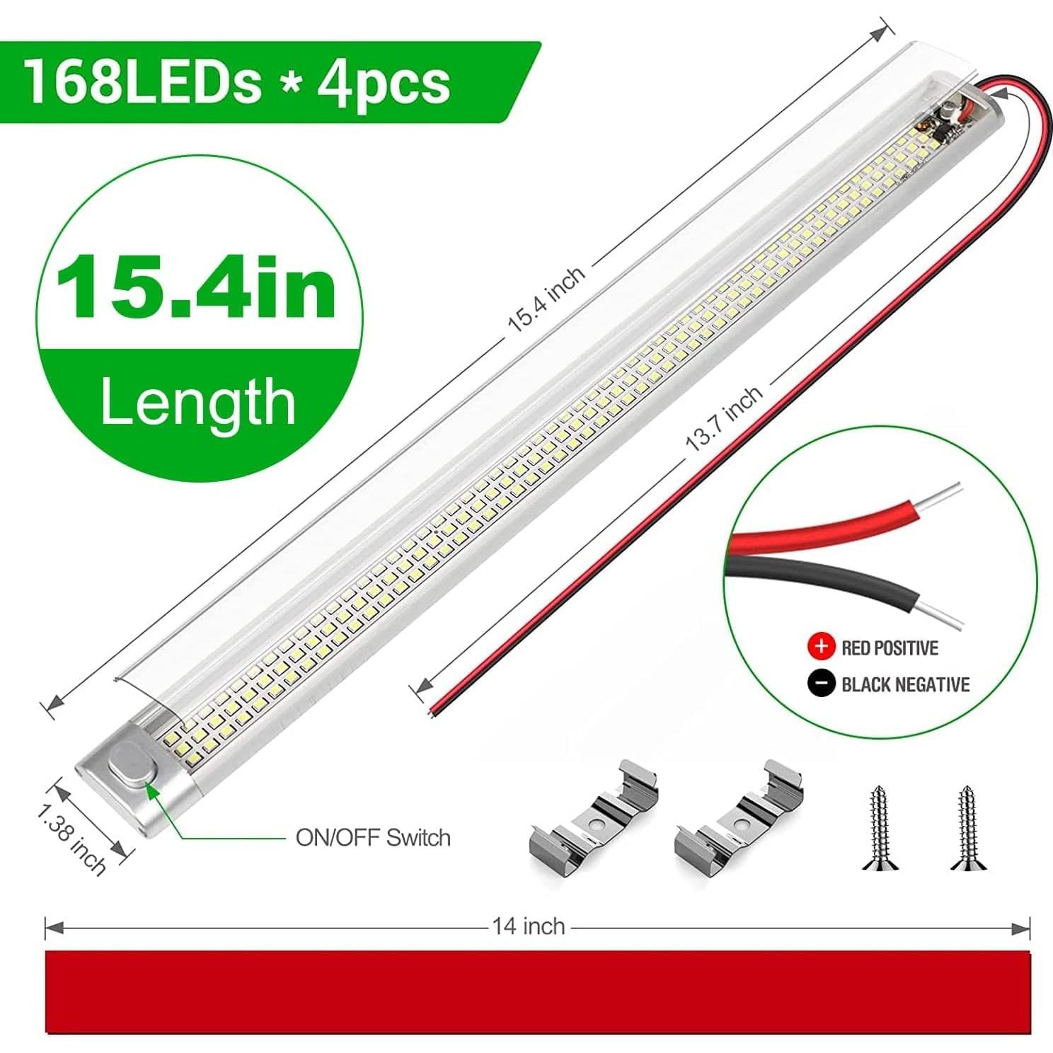 Barra de Luz LED Interior 12V CT CAPETRONIX 39.1cm 1700LM 6Pcs