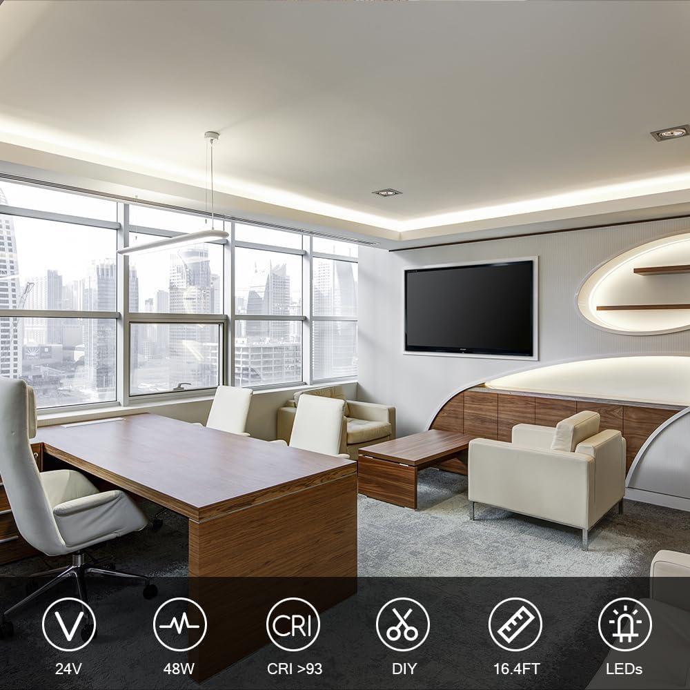 Tira de LED COB VST 5m 12V 48W 2400 LEDs 6500K IP30