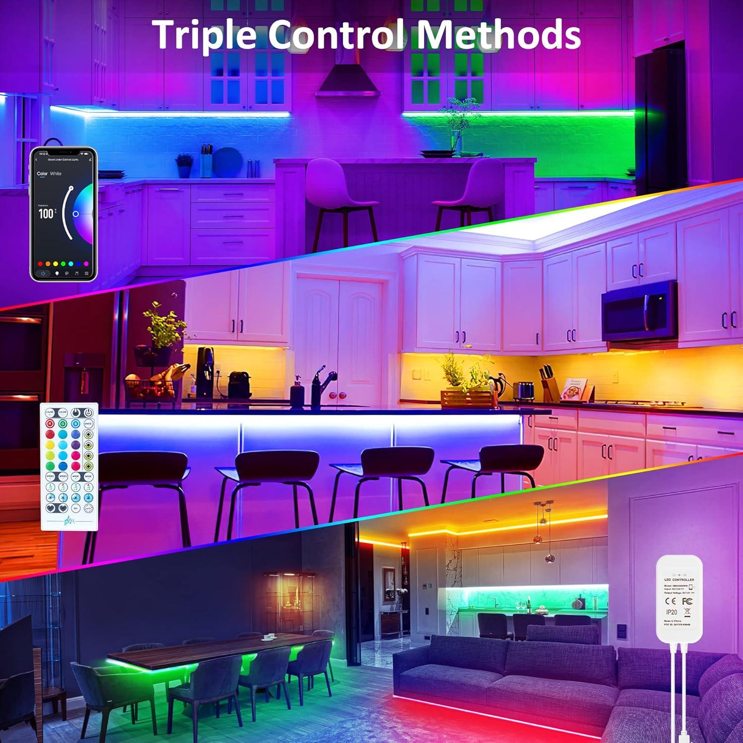Kit de Luces RGB Inteligentes Maylit 10 PCS 50.8 cm Control App