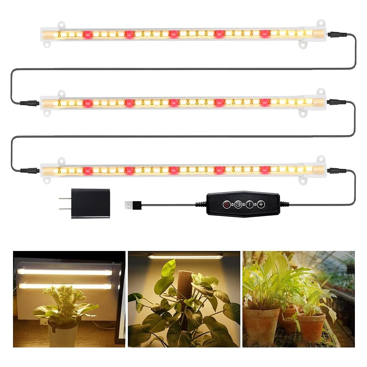 Tira de luz de crecimiento LED GYTF 3500K 34cm regulable