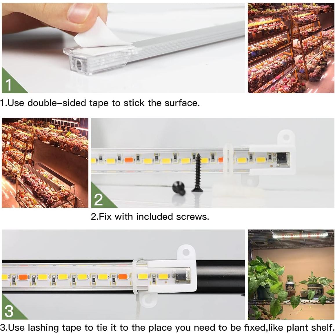 Tira de luz de crecimiento LED GYTF 3500K 34cm regulable