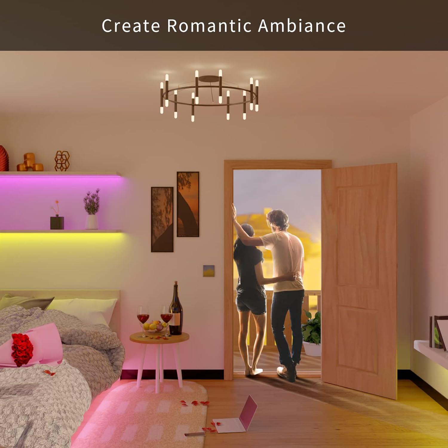 Tira LED RGB 2.4m L5L3D con control remoto y 16 colores