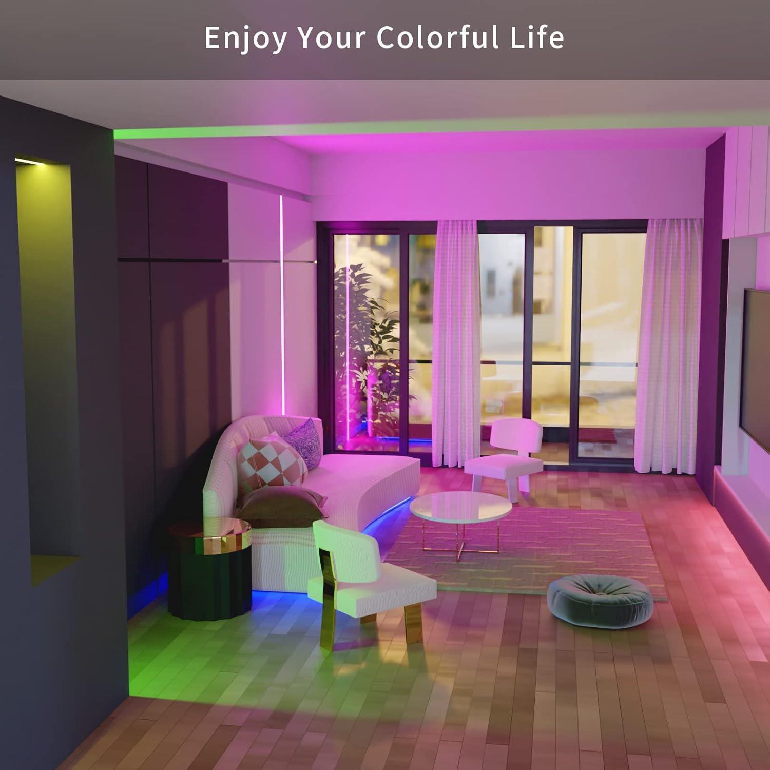 Tira LED RGB 2.4m L5L3D con control remoto y 16 colores