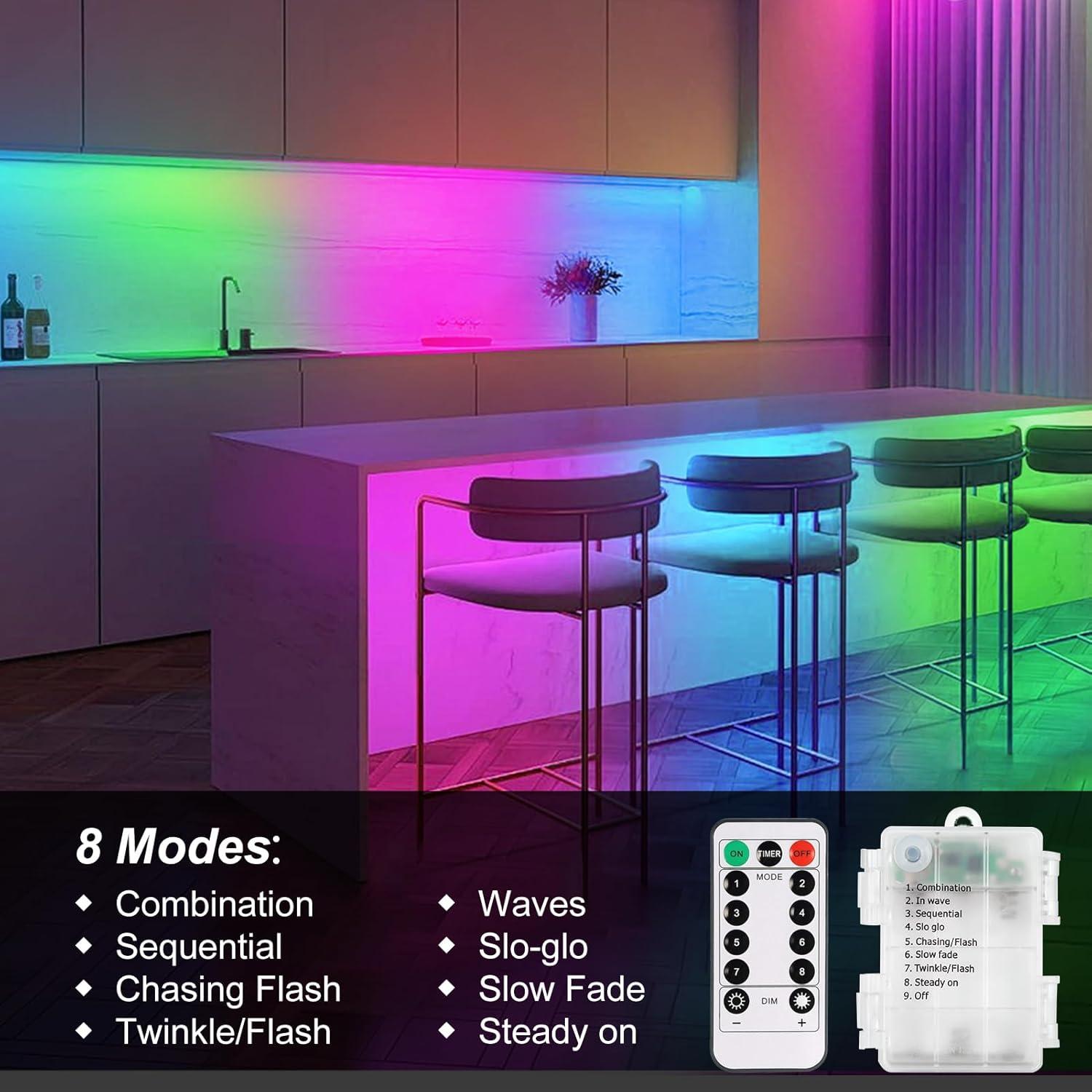 Luces de tira LED 3m SMART DIRECT con control remoto Multicolor