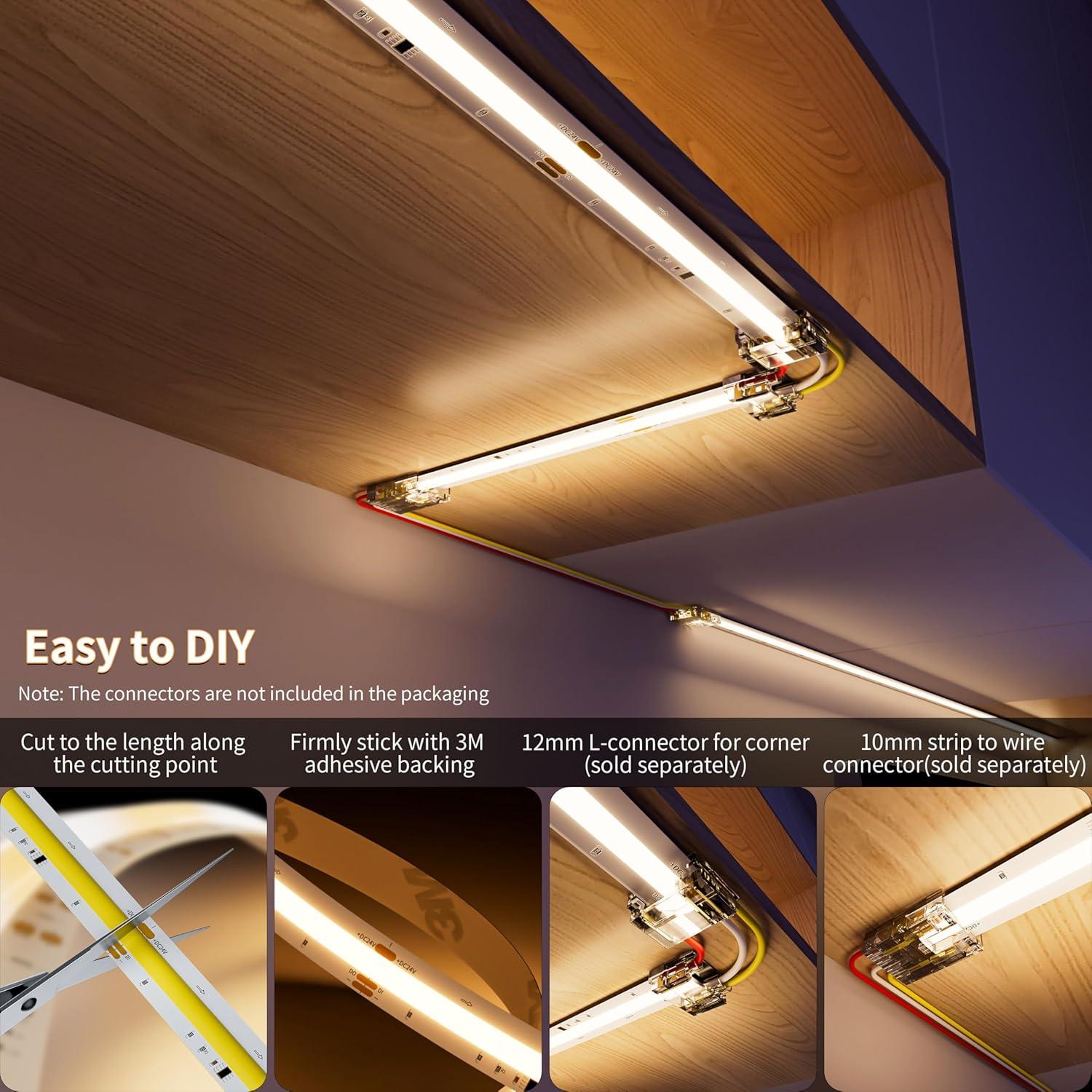 Tira de Luz LED COB CCT PAUTIX 5m 2700K-6500K Regulable