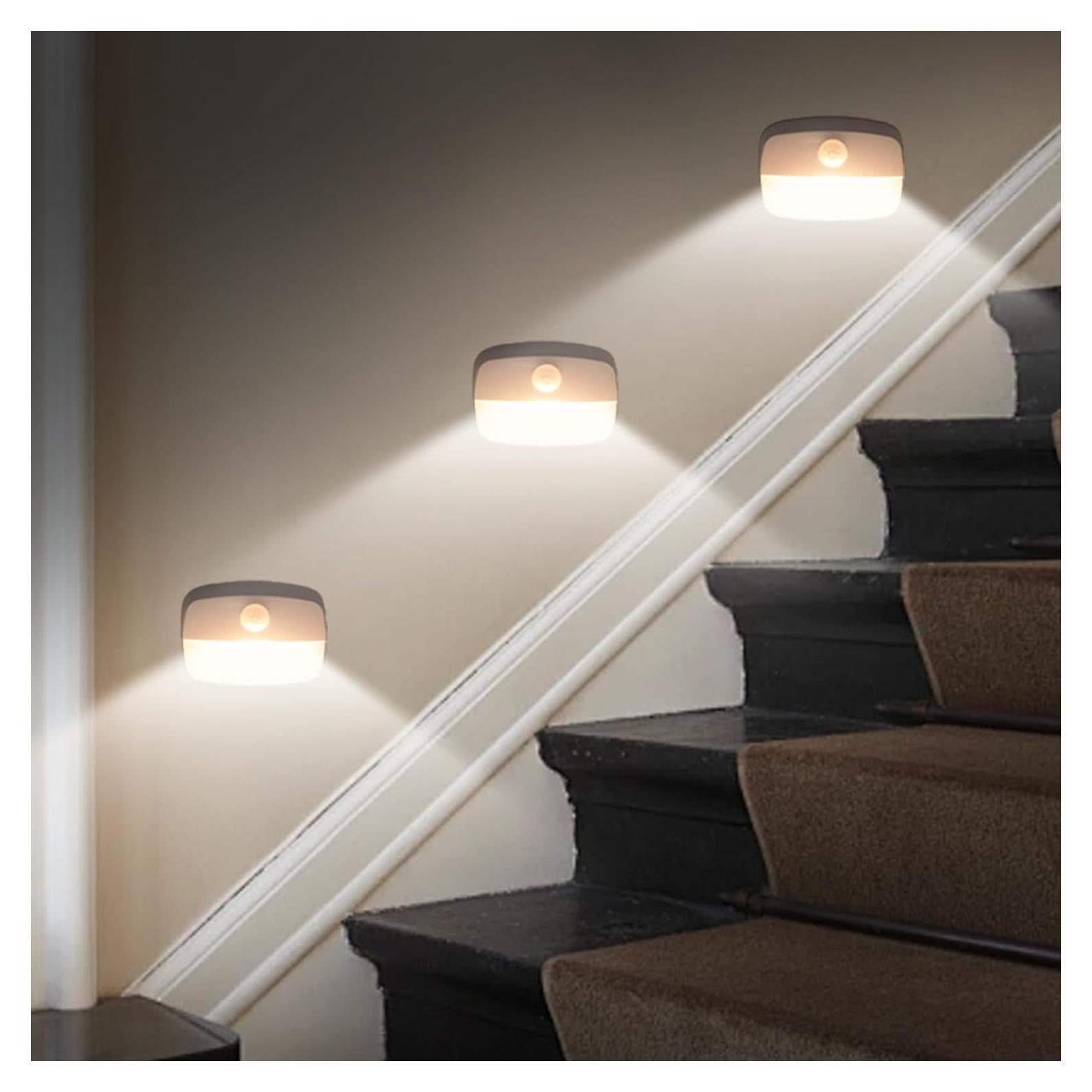 Paquete de 3 Luces LED con Sensor de Movimiento YXYXY 100 Lúmenes