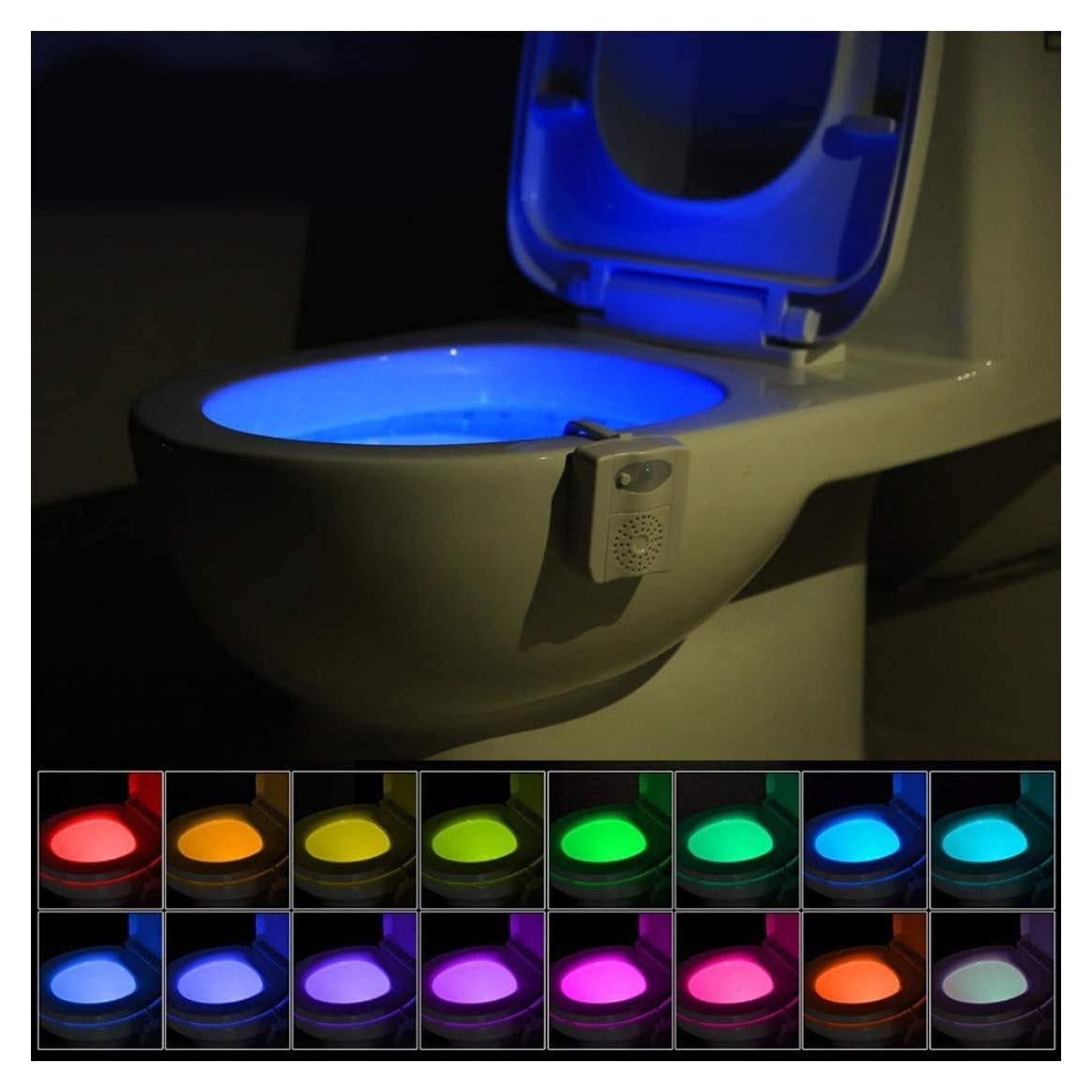 Luz de Inodoro ZEZHOU LED 16 Colores con Sensor de Movimiento