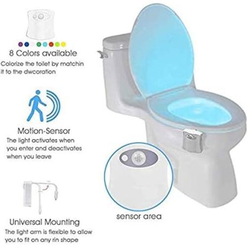 Luz Nocturna LED para Inodoro Shelly & Bill con Sensor de Movimiento