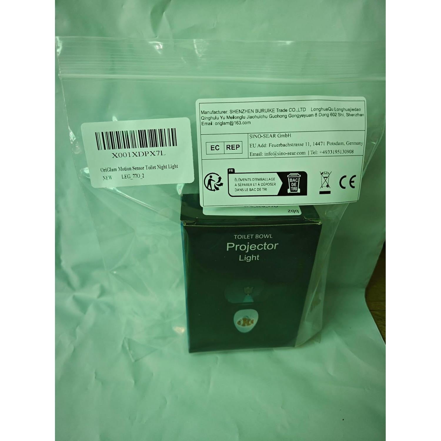 Luz Nocturna para Inodoro OriGlam con Sensor de Movimiento