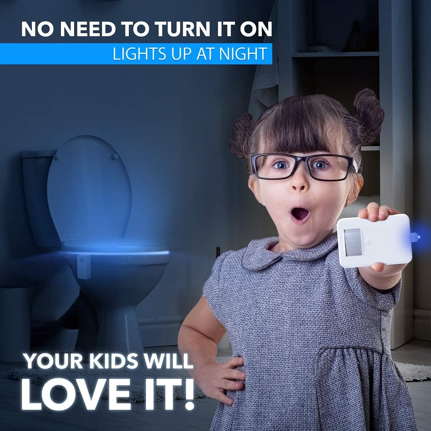 Luz Nocturna para Inodoro Aomofun con Sensor de Movimiento