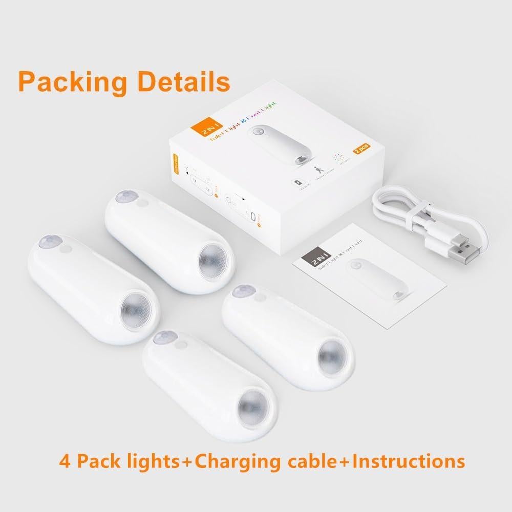 Luz de Inodoro LED BLE con Sensor de Movimiento - Paquete de 2