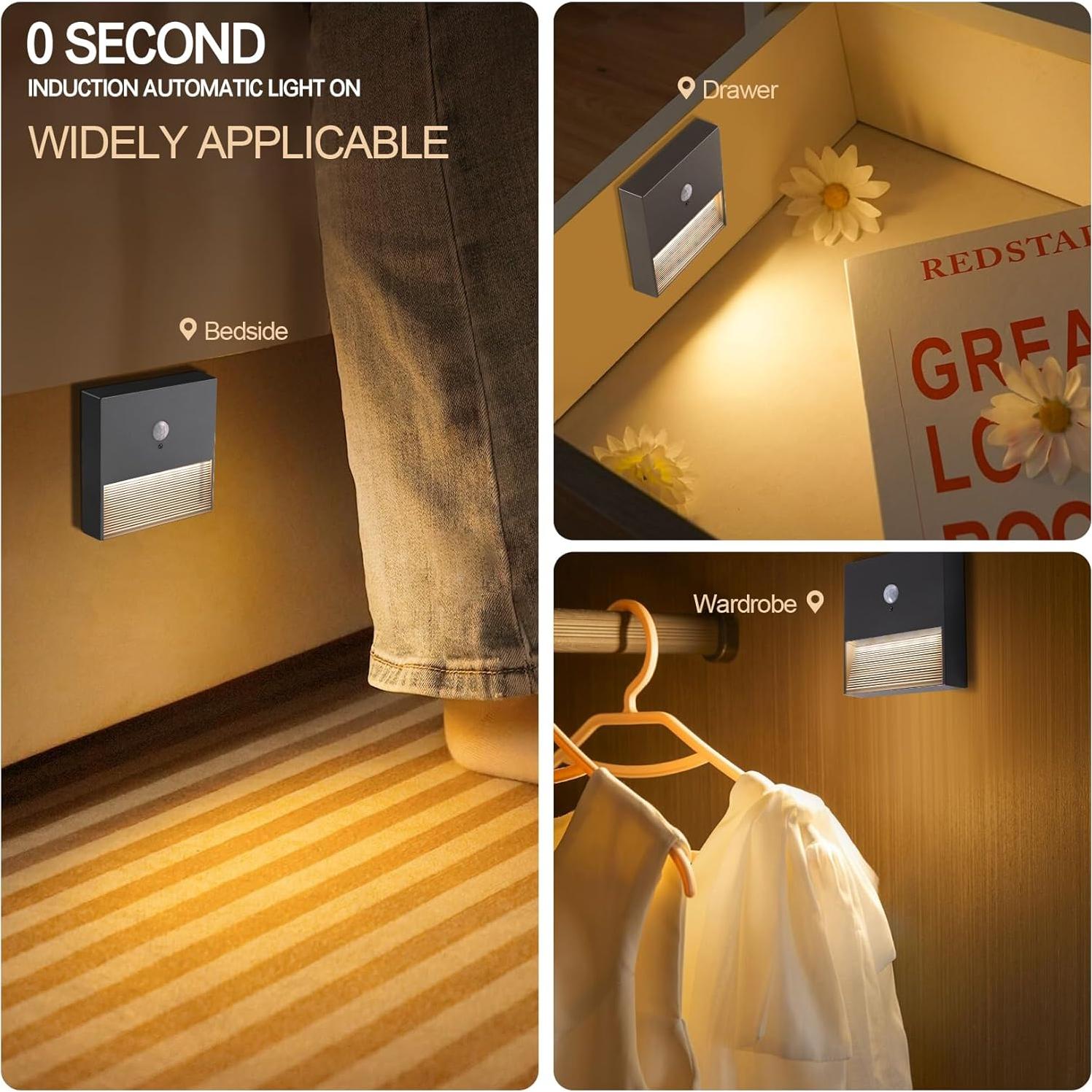 Luz Nocturna Recargable FenglinWisdom con Sensor de Movimiento