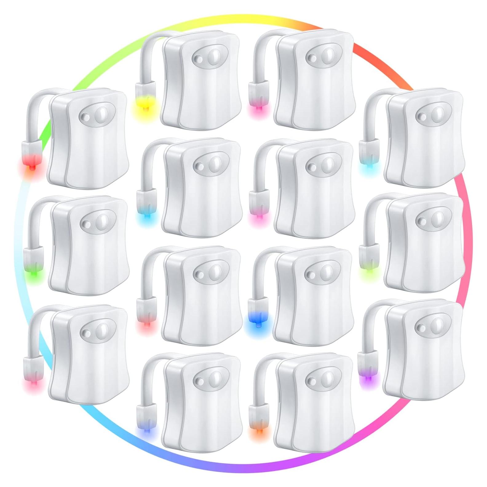 Luz Nocturna para Inodoro Honoson 15 Paquetes 16 Colores LED