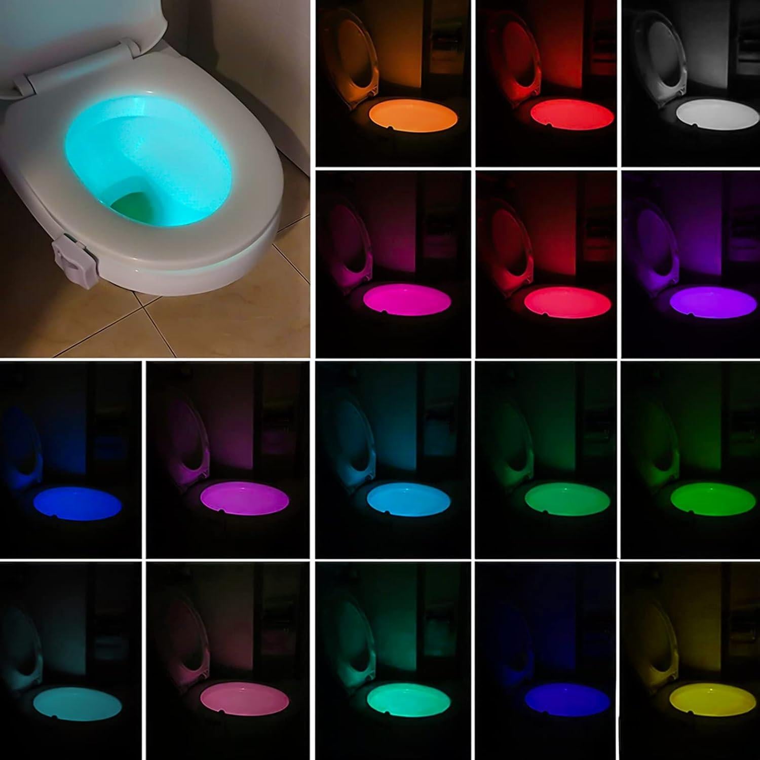Luz Nocturna para Inodoro Honoson 15 Paquetes 16 Colores LED