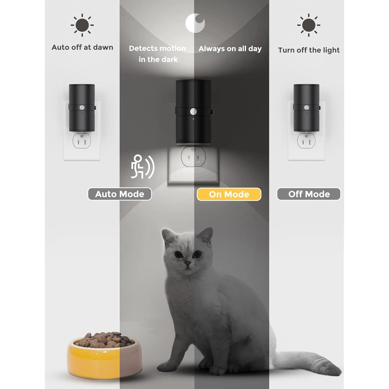 Luz Nocturna LED Regulable L LOHAS con Sensor de Movimiento - 2 Piezas