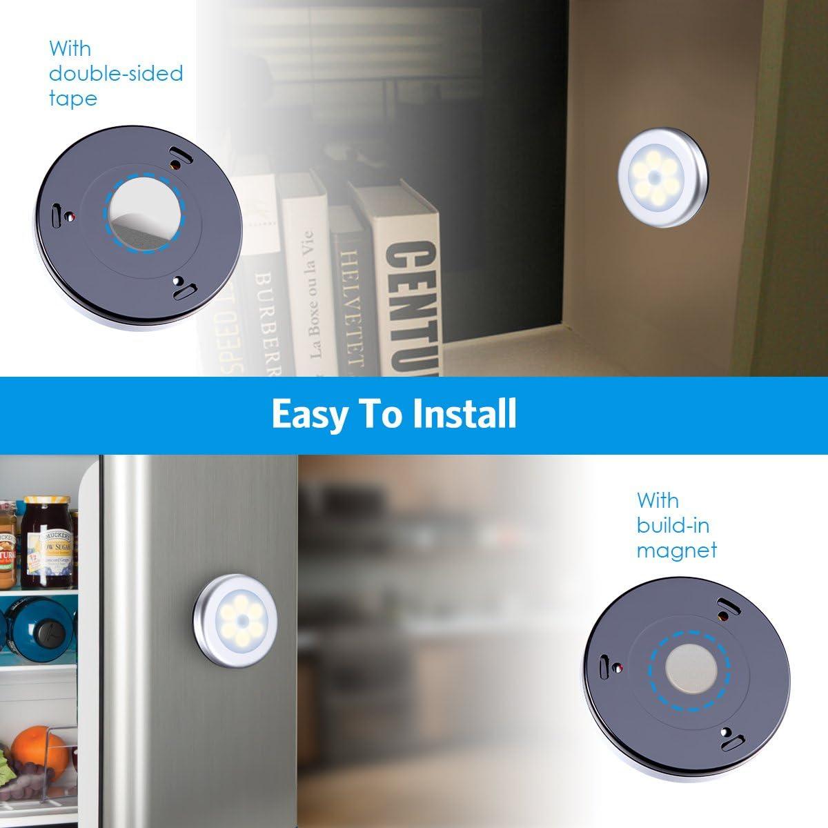 Luz Nocturna LED AMIR con Sensor de Movimiento - 6 Piezas