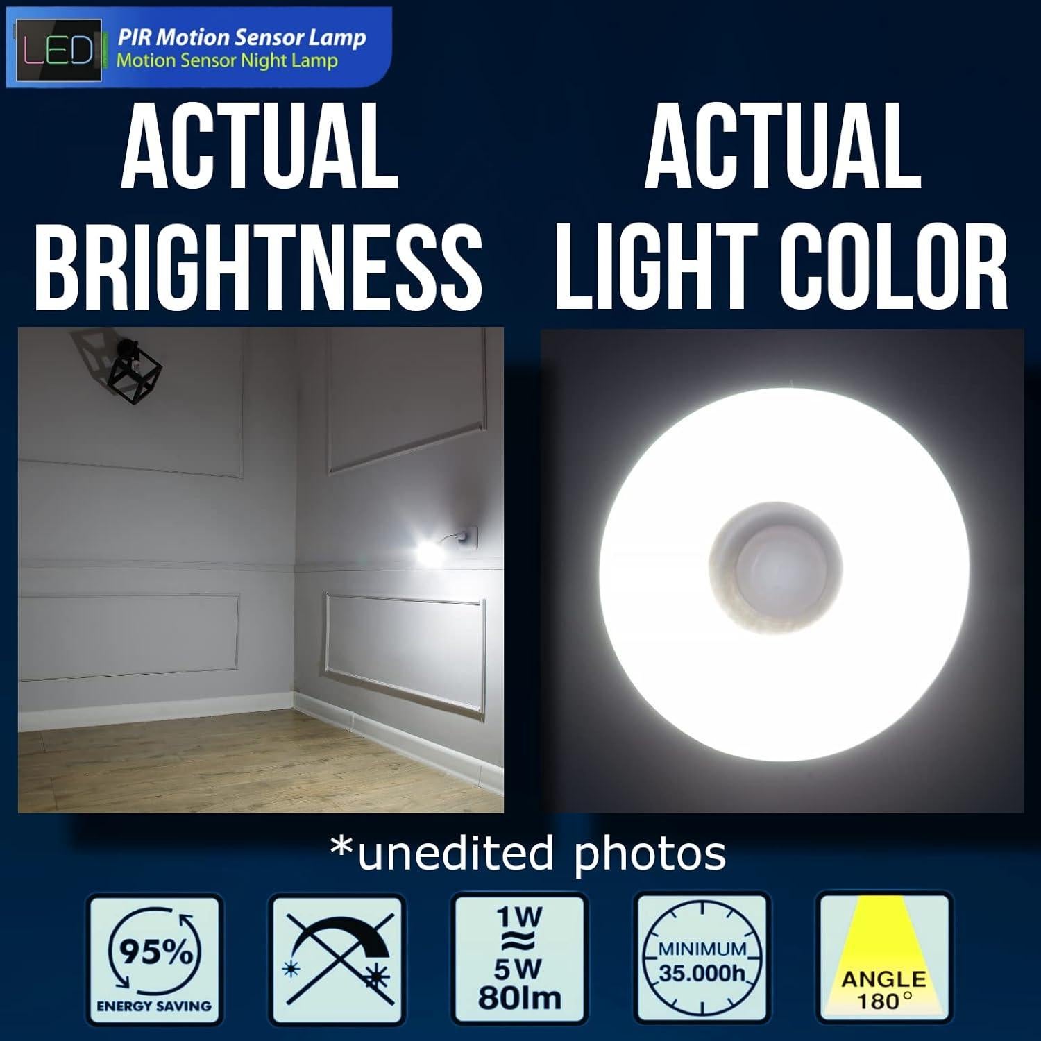 Lámpara de Noche LED con Sensor de Movimiento MaxFagell 5W