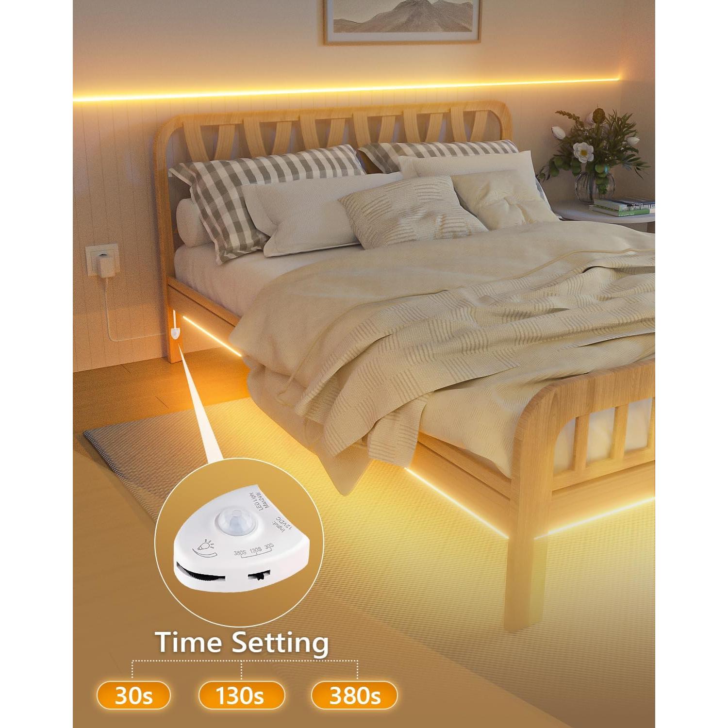 Luces Bajo Cama LED WILLED Dimmables con Sensor de Movimiento