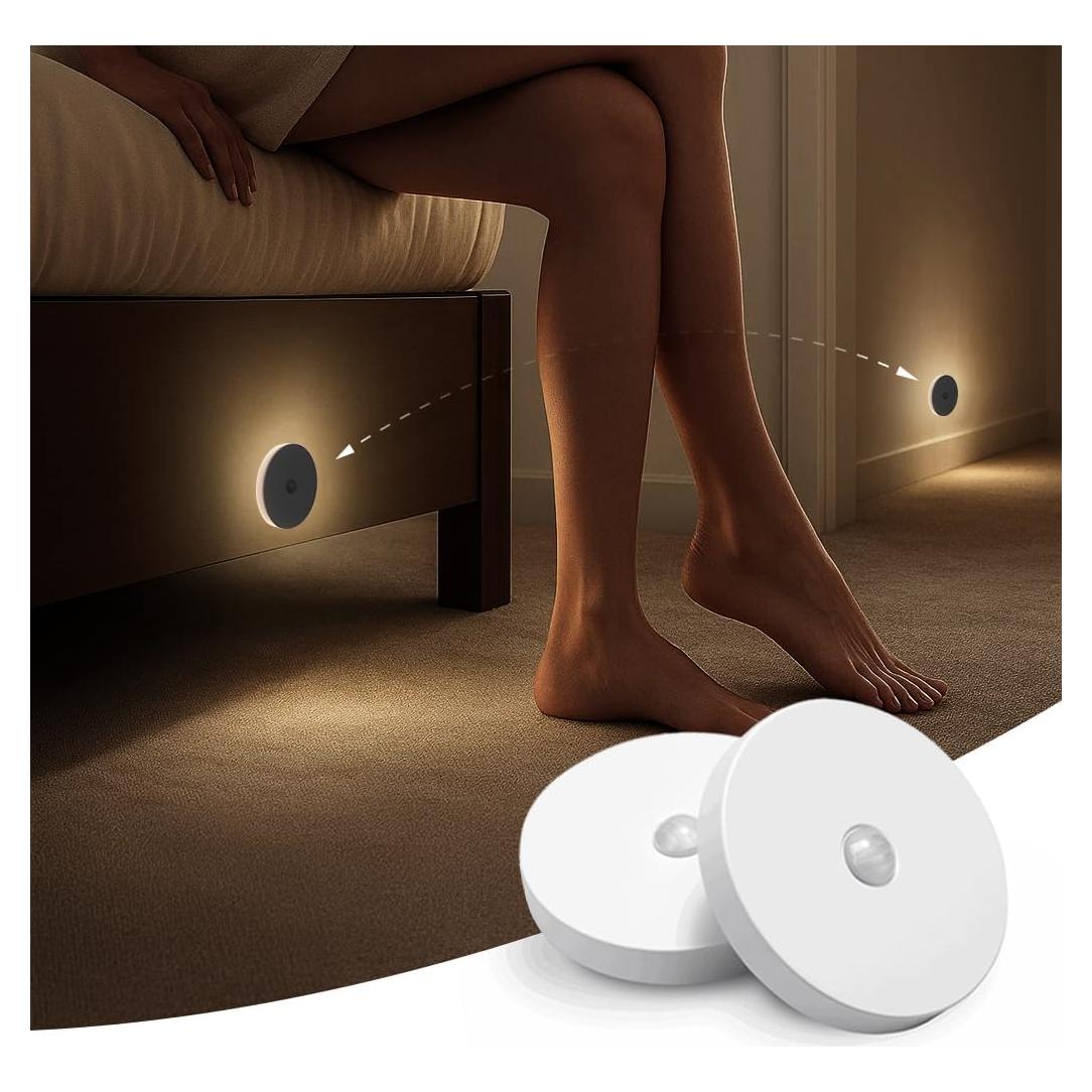 Luz Nocturna Inteligente WhilsTec con Sensor de Movimiento 2-Pack