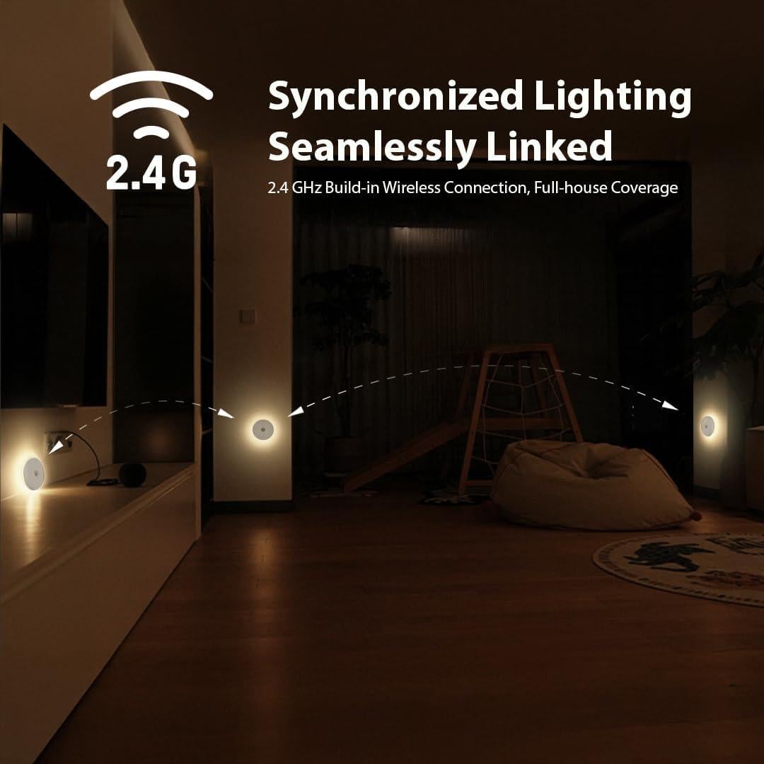 Luz Nocturna Inteligente WhilsTec con Sensor de Movimiento 2-Pack