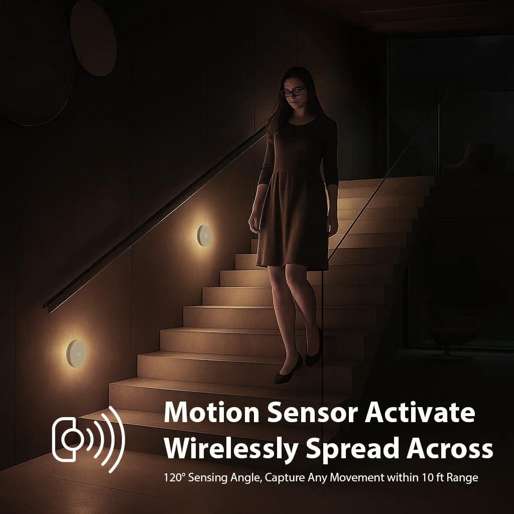 Luz Nocturna Inteligente WhilsTec con Sensor de Movimiento 2-Pack