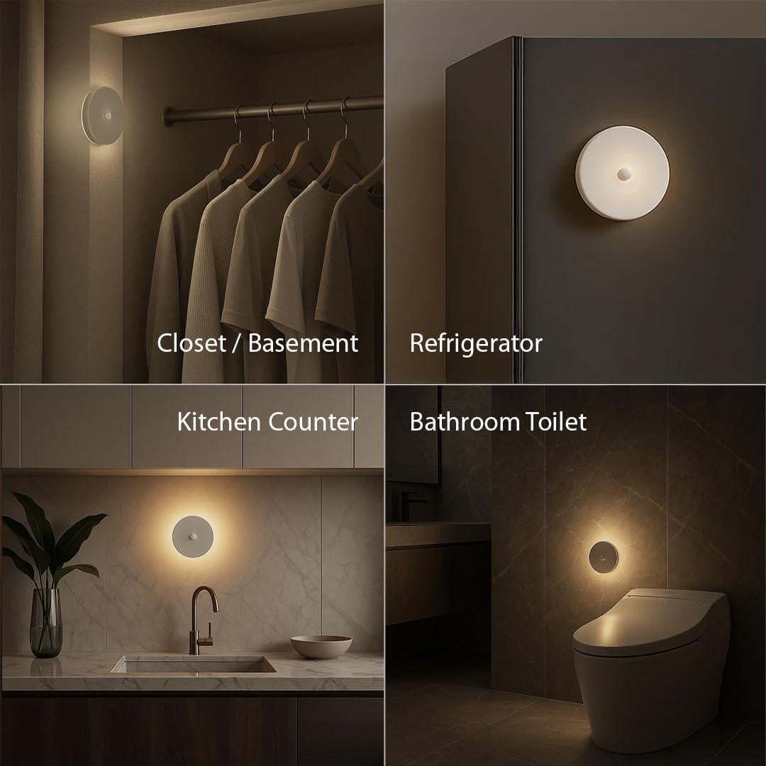 Luz Nocturna Inteligente WhilsTec con Sensor de Movimiento 2-Pack