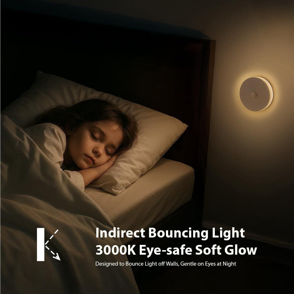 Luz Nocturna Inteligente WhilsTec con Sensor de Movimiento 2-Pack