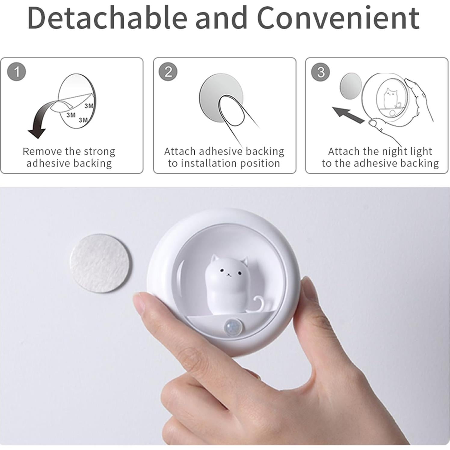 Luz de Movimiento Magnética Attivolife, LED Recargable 7.9cm