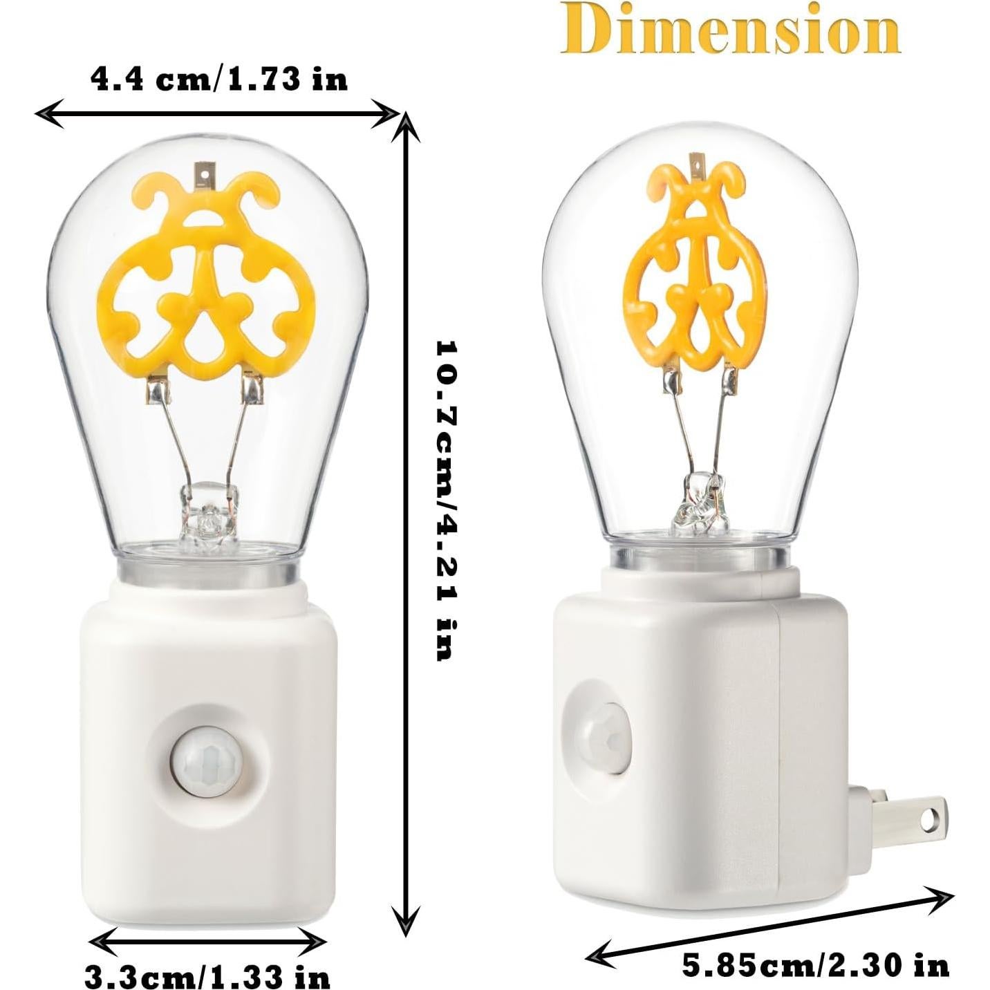 Lámpara Nocturna LED Regulable Vintage Yaoten Mariquita 2200K