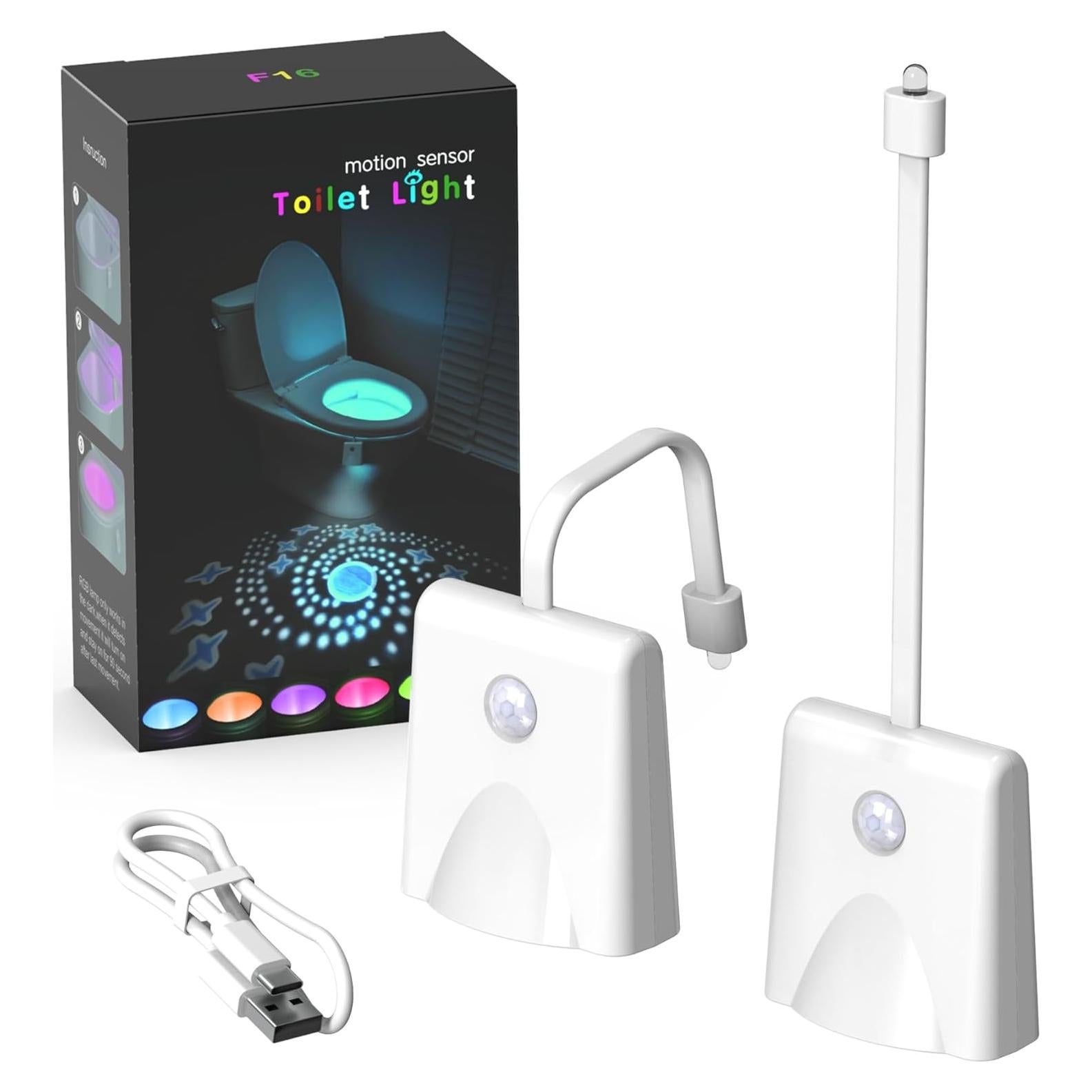Luces Nocturnas LED para Inodoro CGSZDMZY 2PCS Recargables