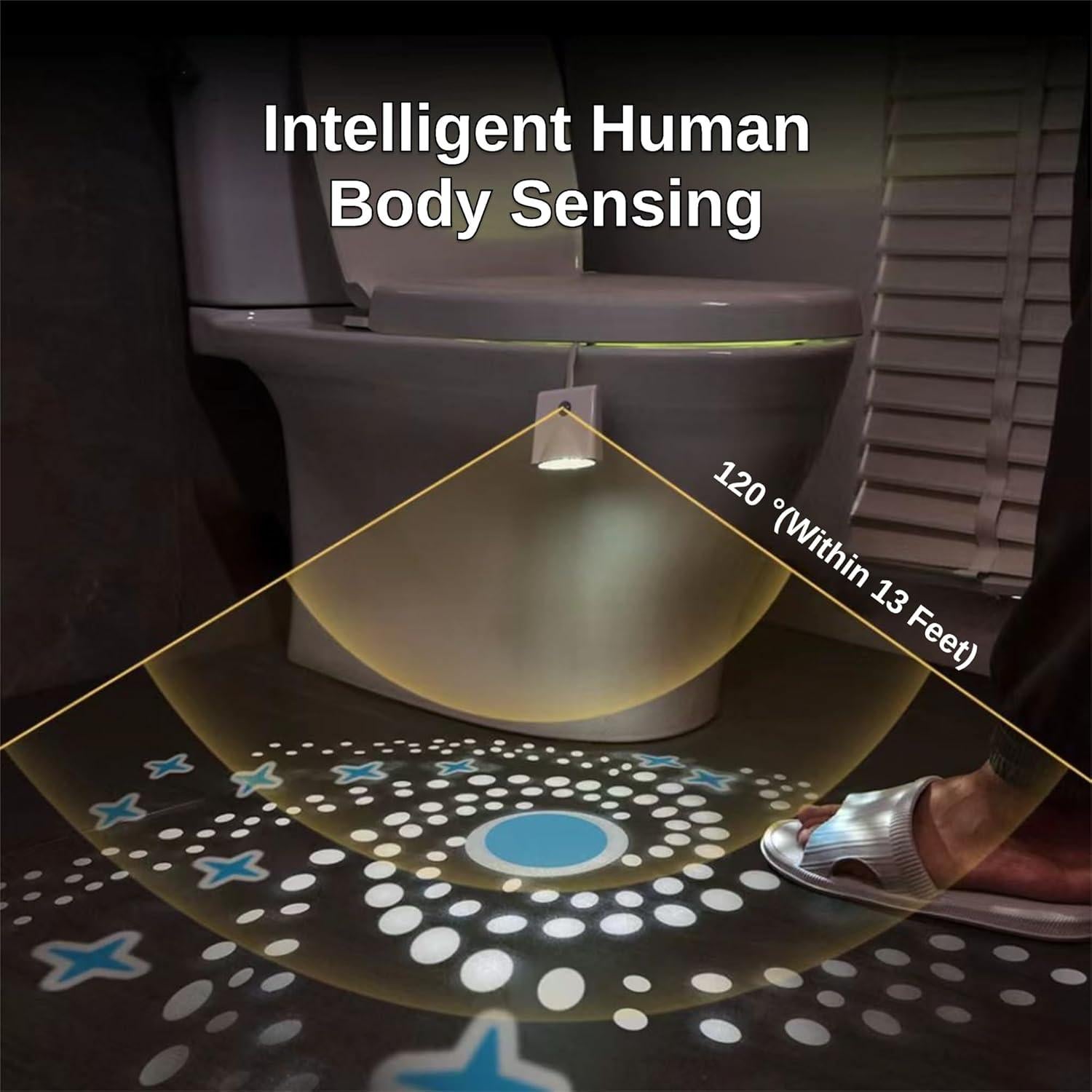 Luces Nocturnas LED para Inodoro CGSZDMZY 2PCS Recargables