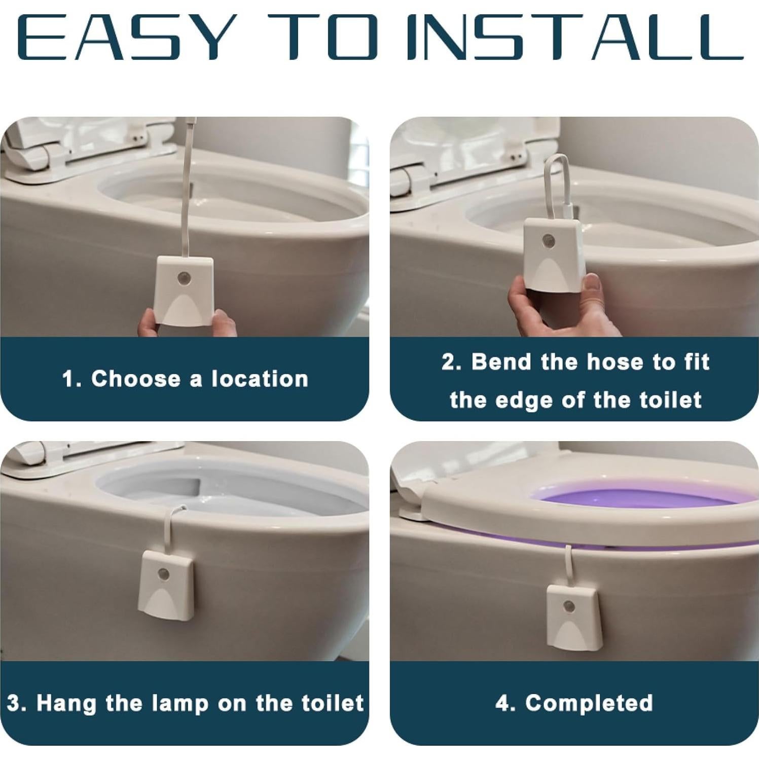 Luces Nocturnas LED para Inodoro CGSZDMZY 2PCS Recargables