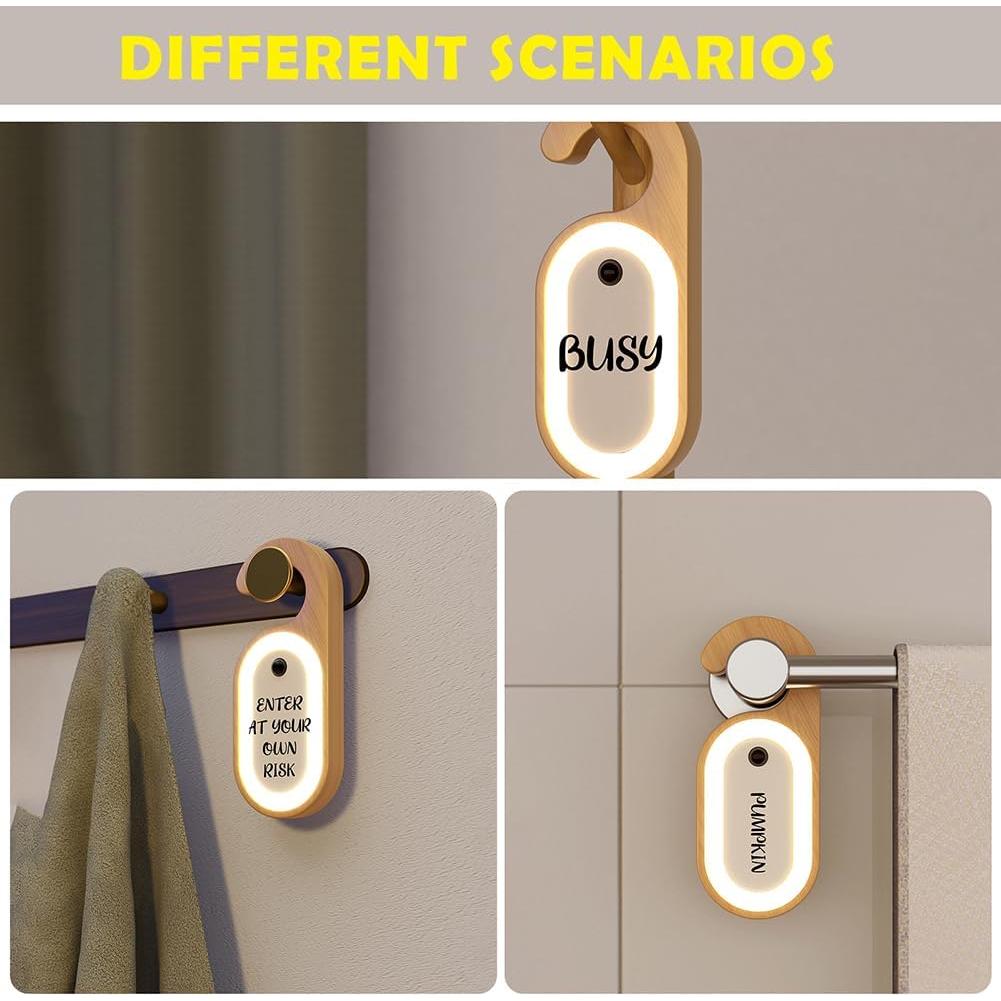 Luz LED de Sensor de Movimiento LANDGOO, Madera Natural, 1 Paquete