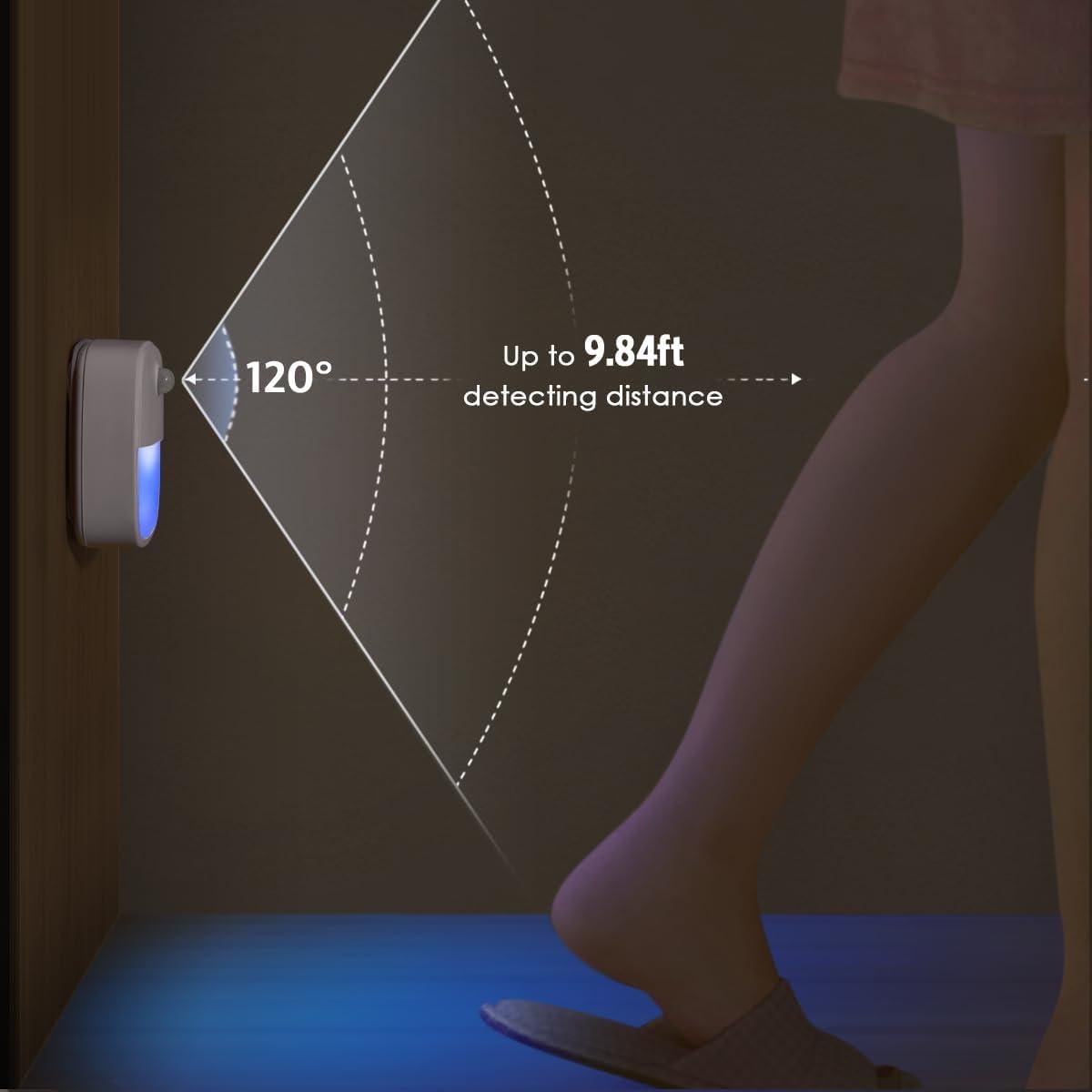 Luz Nocturna LED AMIR con Sensor de Movimiento - Paquete de 6