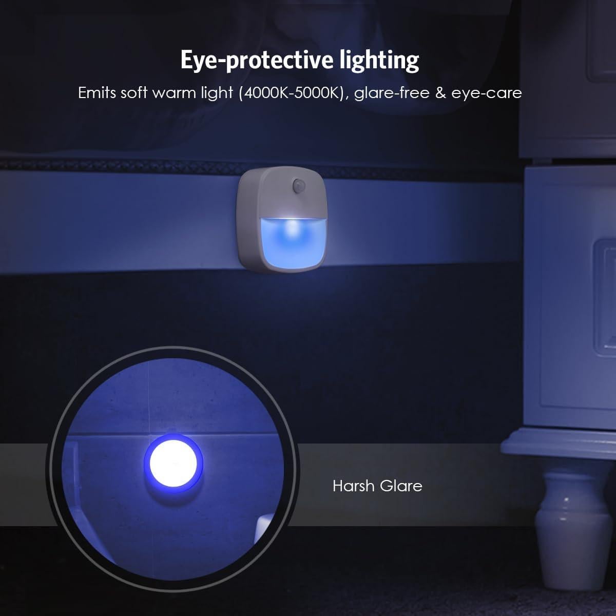 Luz Nocturna LED AMIR con Sensor de Movimiento - Paquete de 6