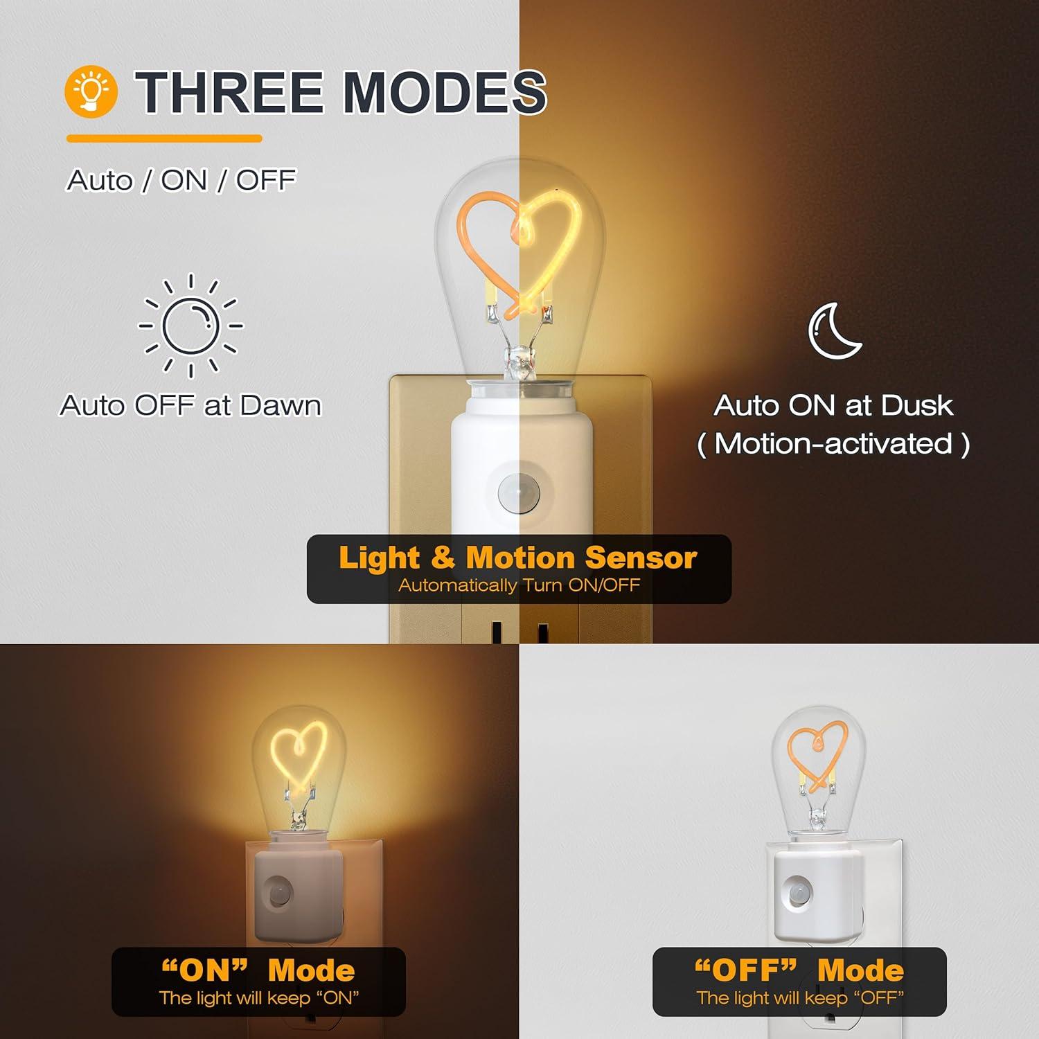 Luz Nocturna LED LUMILECT con Sensor de Movimiento 1W