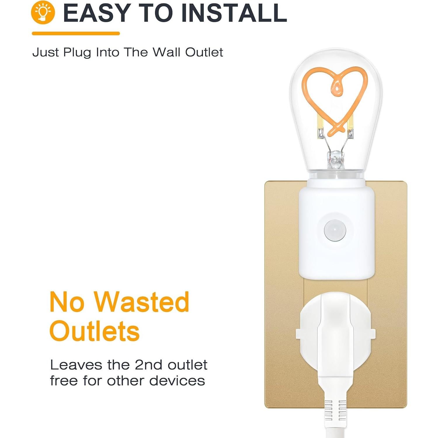 Luz Nocturna LED LUMILECT con Sensor de Movimiento 1W