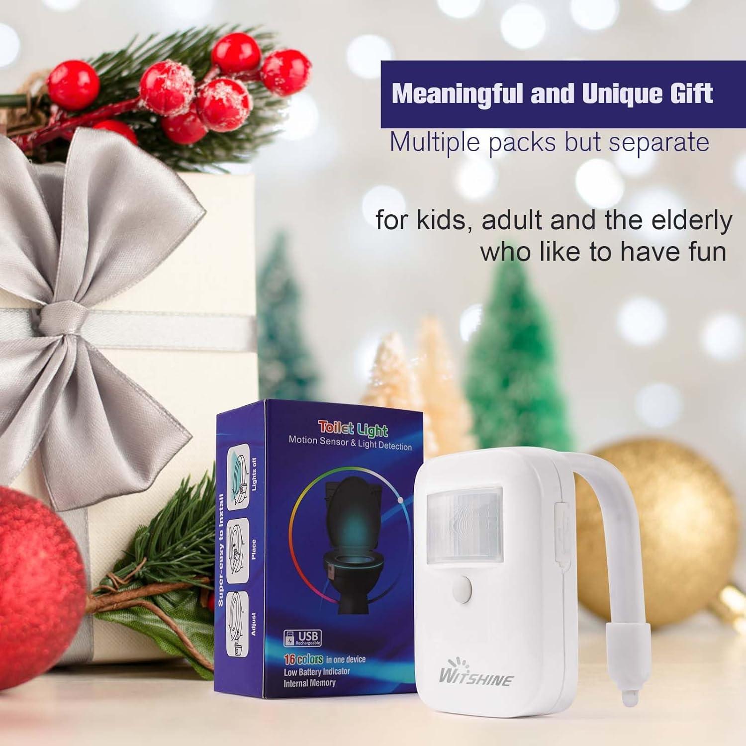 Luz de Inodoro Witshine con Sensor de Movimiento 4 Pack LED