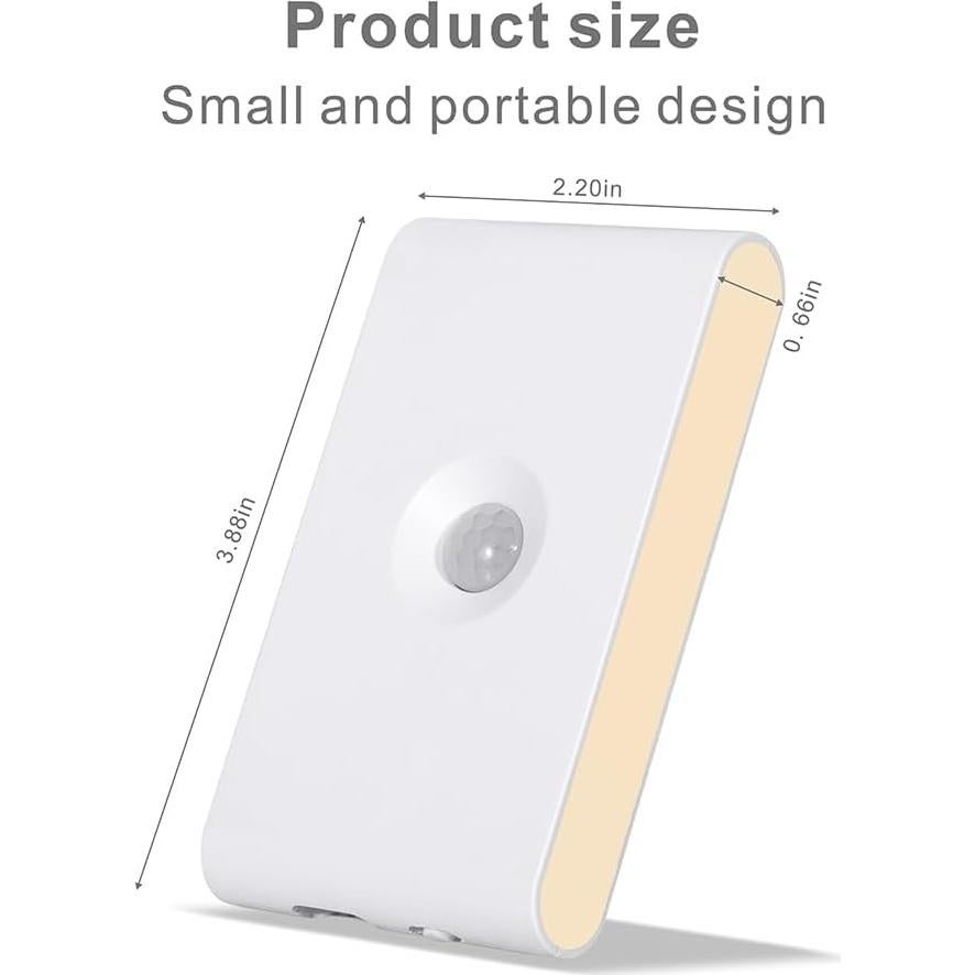 Luz Nocturna Recargable Pendtlit 4 Pack con Sensor de Movimiento