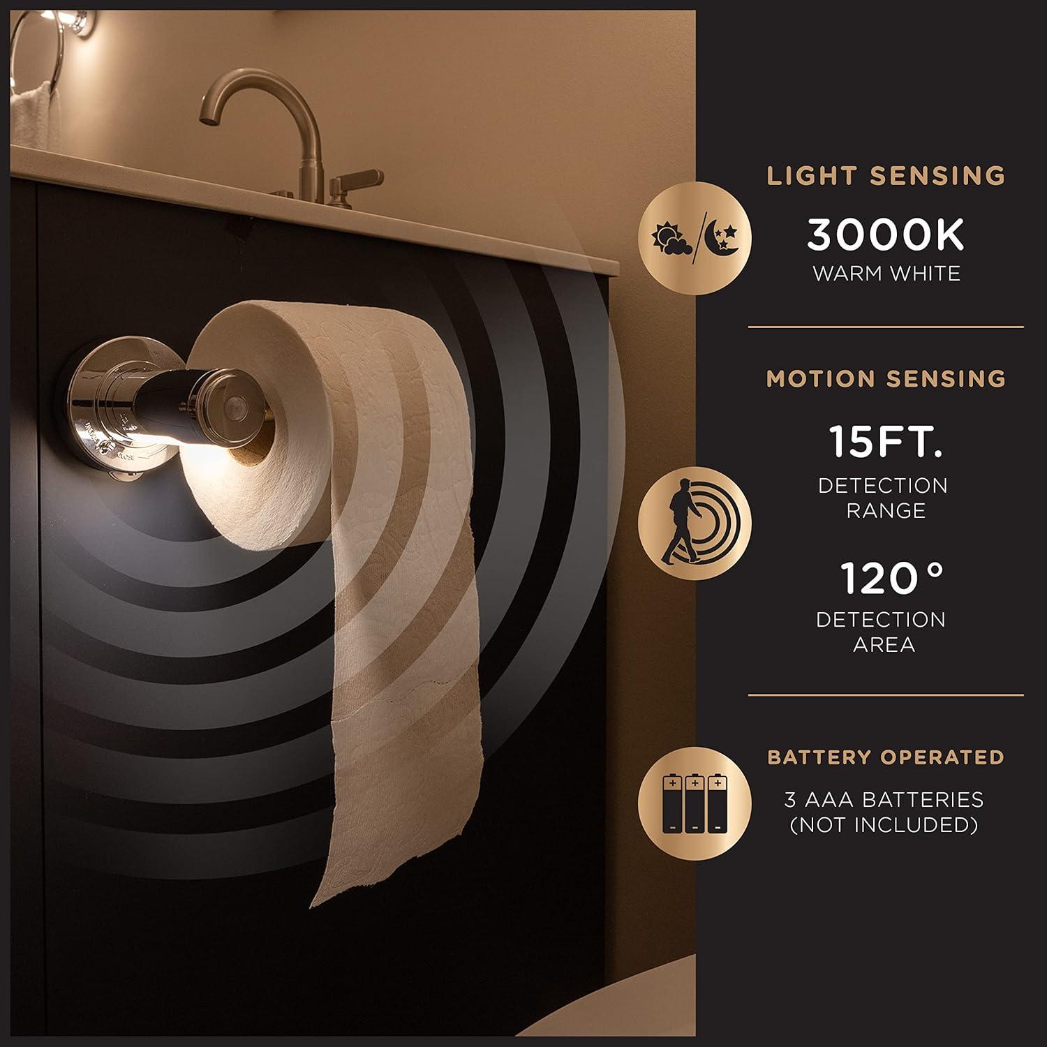 Soporte de Papel Higiénico Enbrighten con Luz LED y Detección