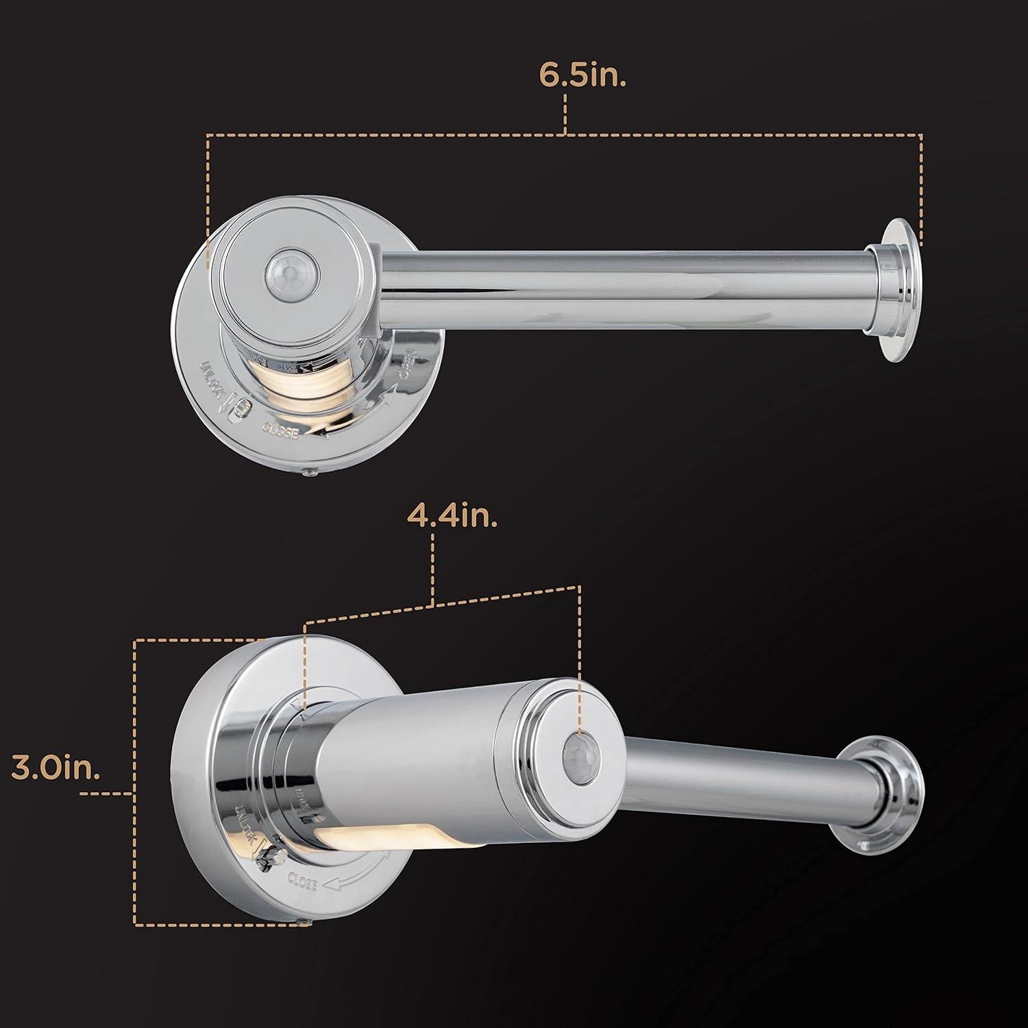 Soporte de Papel Higiénico Enbrighten con Luz LED y Detección
