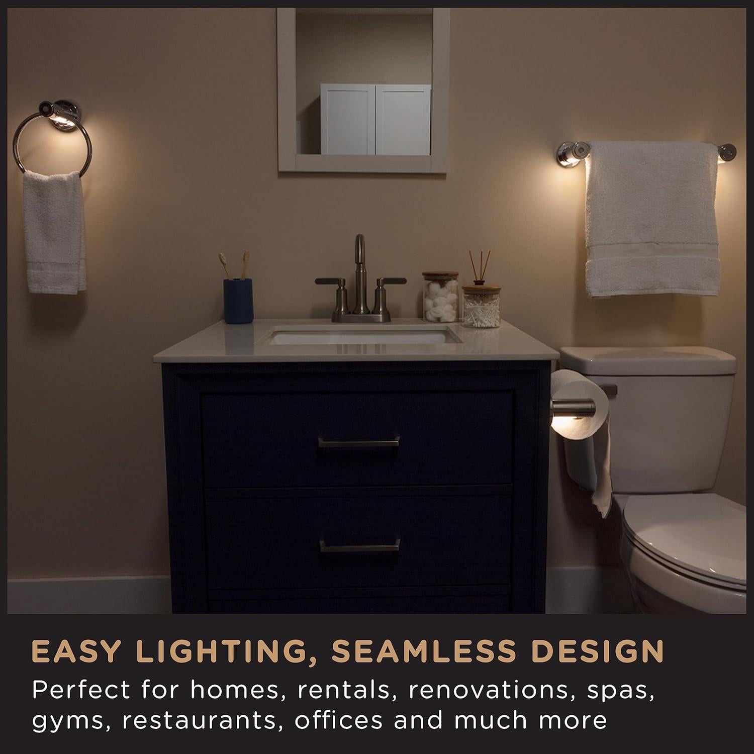 Soporte de Papel Higiénico Enbrighten con Luz LED y Detección