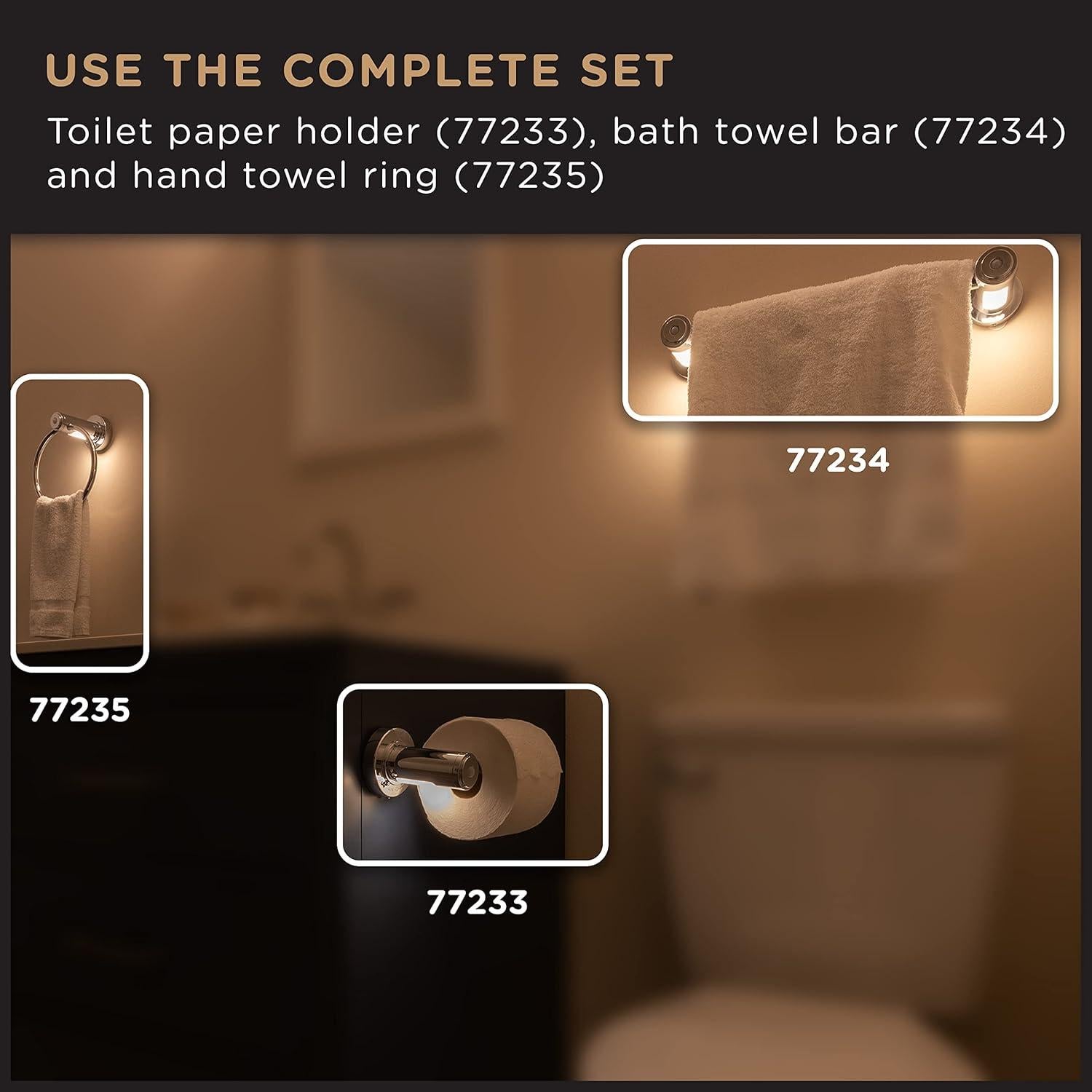 Soporte de Papel Higiénico Enbrighten con Luz LED y Detección