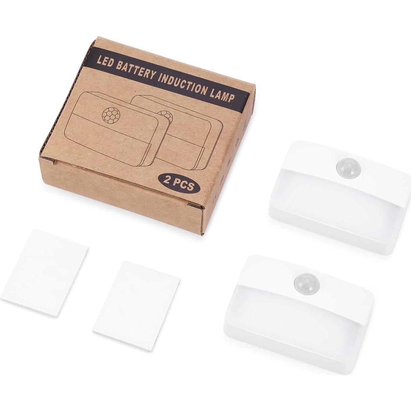 Luz de Escalera LED AMIR con Sensor de Movimiento 2 Pcs 40 Lúmenes