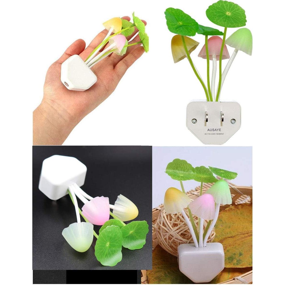 Luz Nocturna LED AUSAYE Hoja de Loto 6 Piezas 12cm