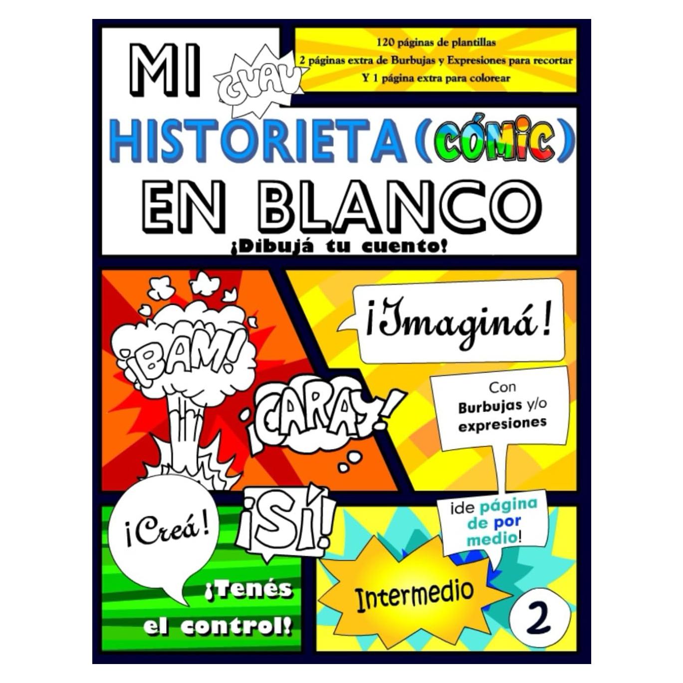 Libro de Cómics en Blanco para Niños y Adultos - 120 Páginas