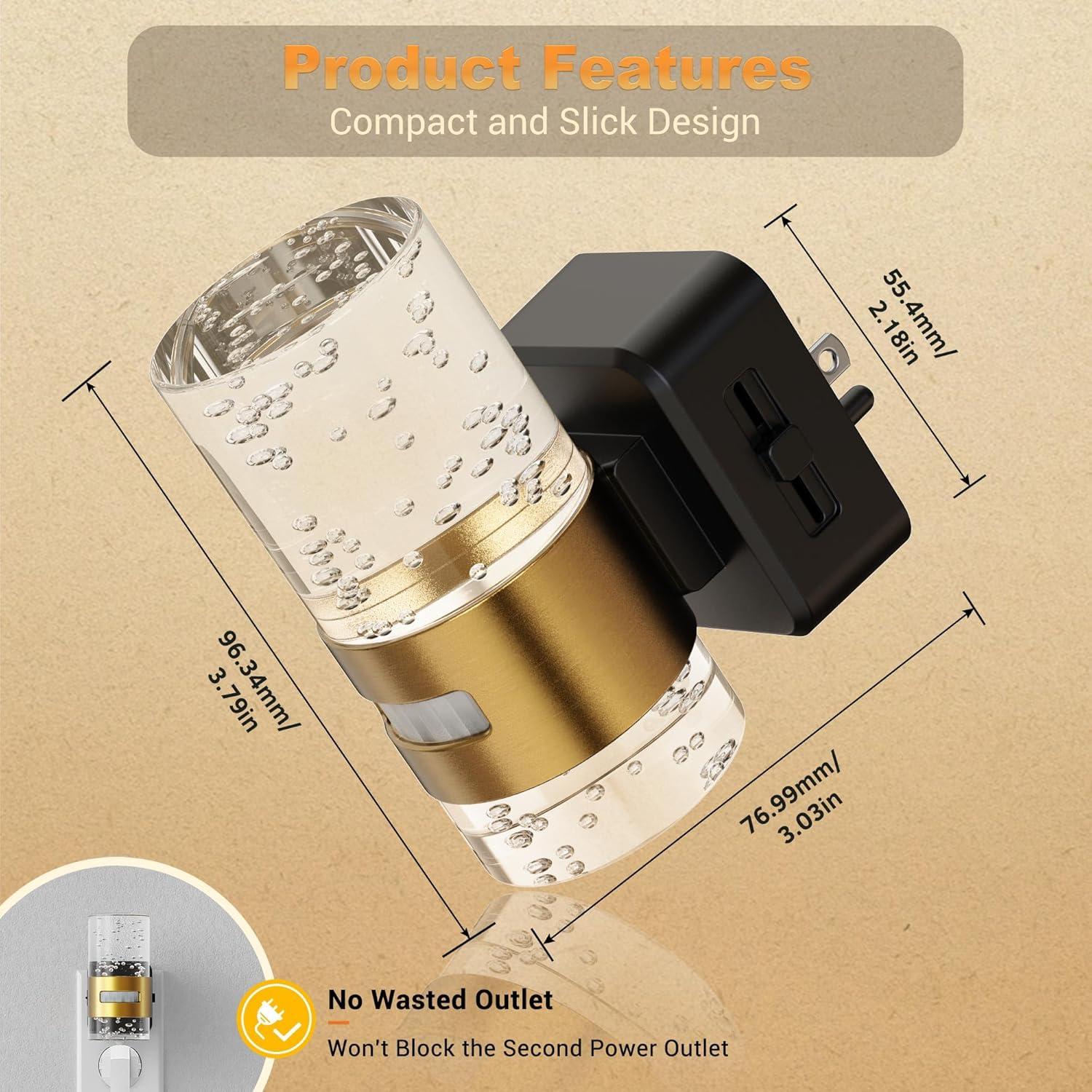 Luz Nocturna JandCase con Sensor de Movimiento 100 Lúmenes