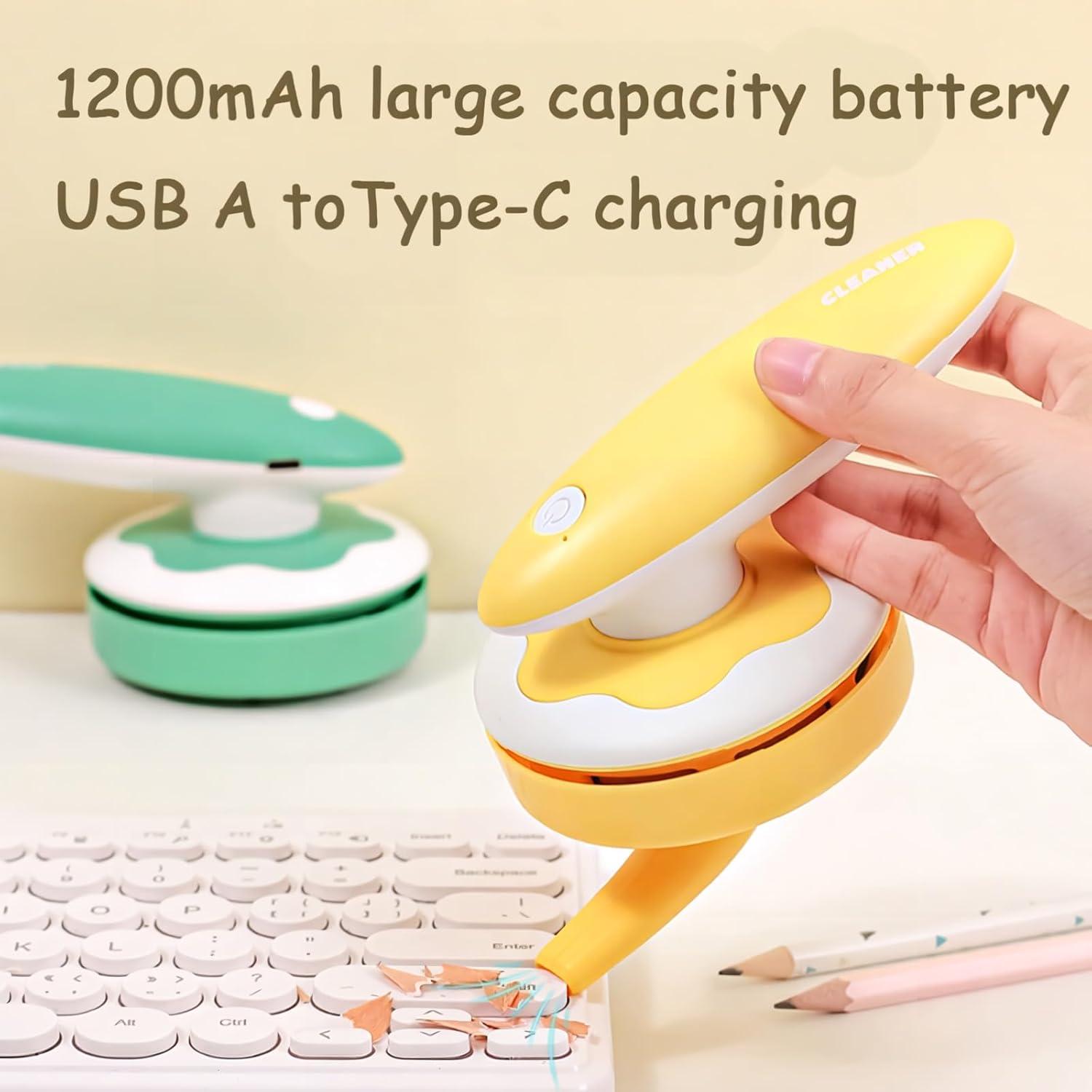 Aspiradora de Escritorio Genérico Rosa Inalámbrica 1200mAh