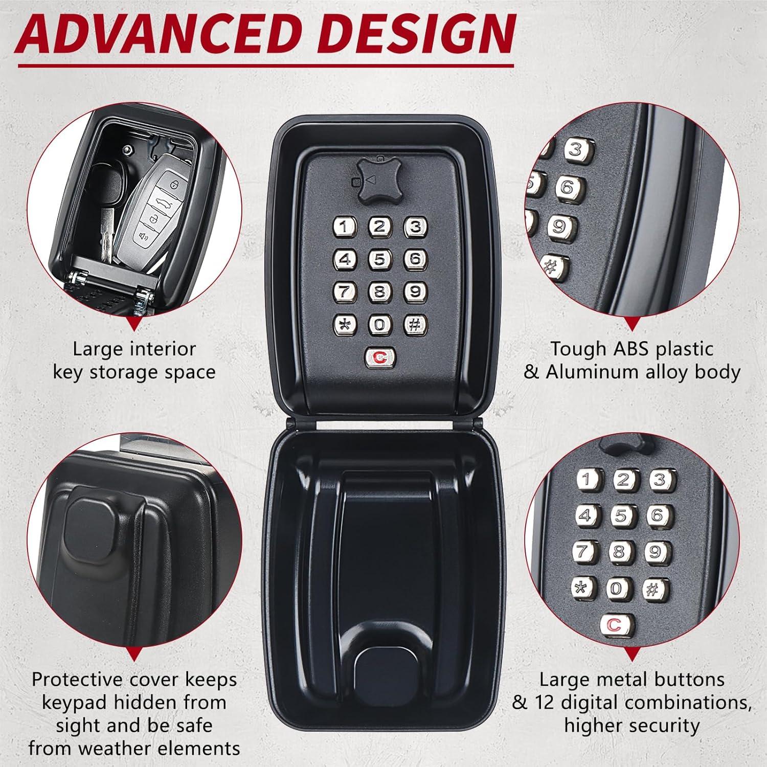 Caja de bloqueo para ventana de coche Lifronkit negra