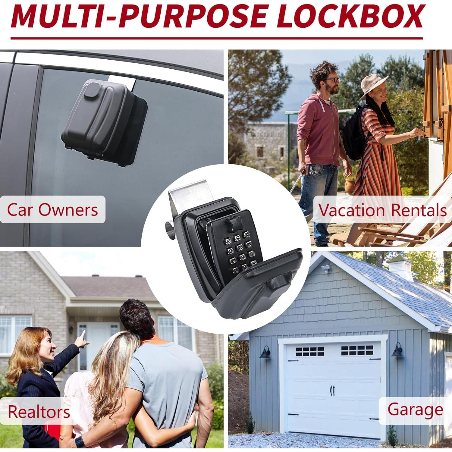 Caja de bloqueo para ventana de coche Lifronkit negra